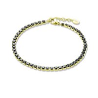 Armband Brand Herr Tennis Uomo in Stahl Zircone 14BR044NG-M - 14BR044NG-M